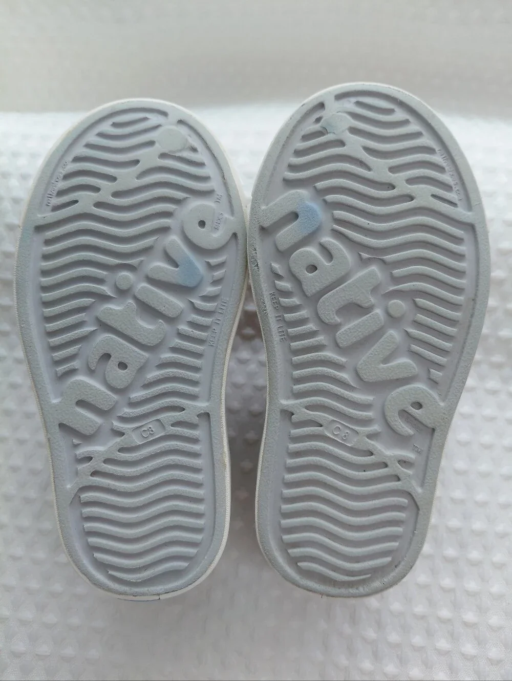 Native Girls Glitter Jefferson Slip-On Shoes in Brown Sz C8